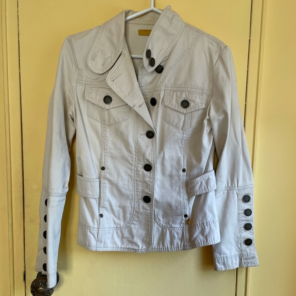 Twill Twenty Two ivory twill utility jacket blazer casual cool - Picture 2 of 11